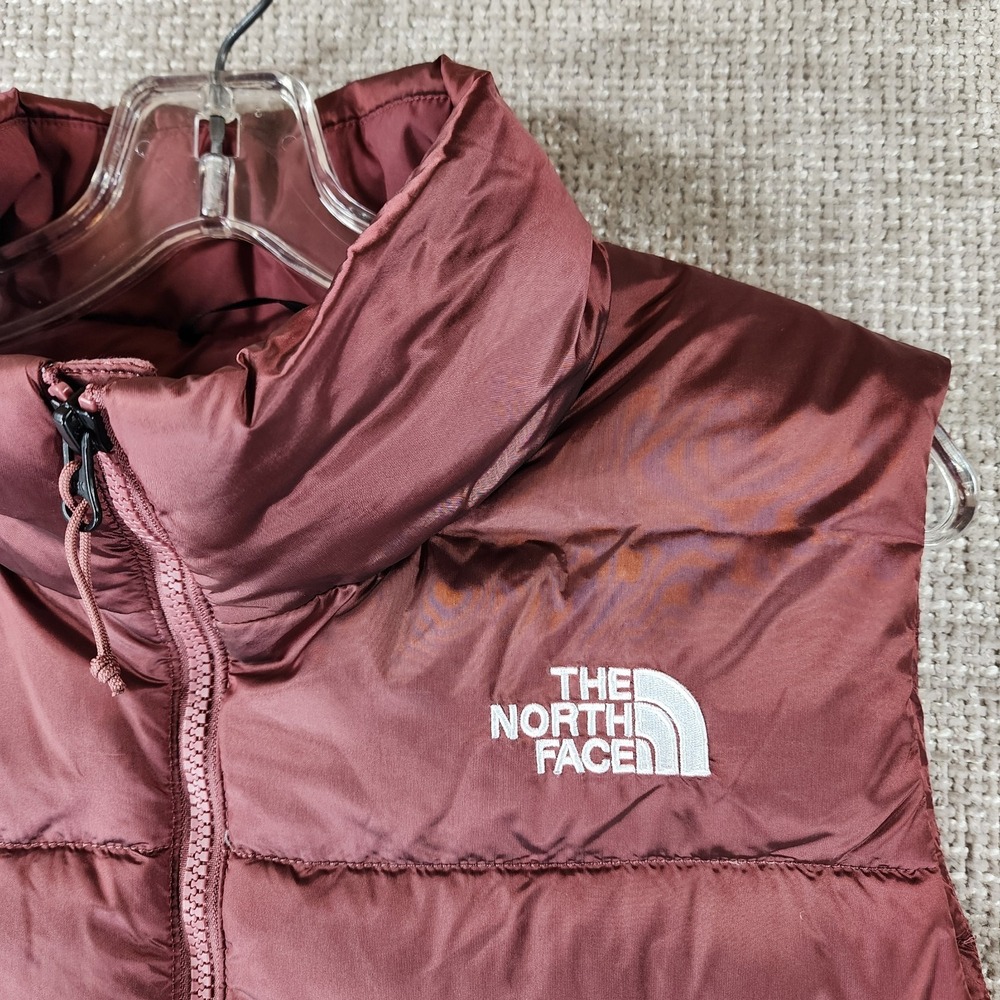 The North Face Aconcagua 550 Down Puffer Vest Womens XL Wild Ginger Full Zip EUC - Picture 3 of 12